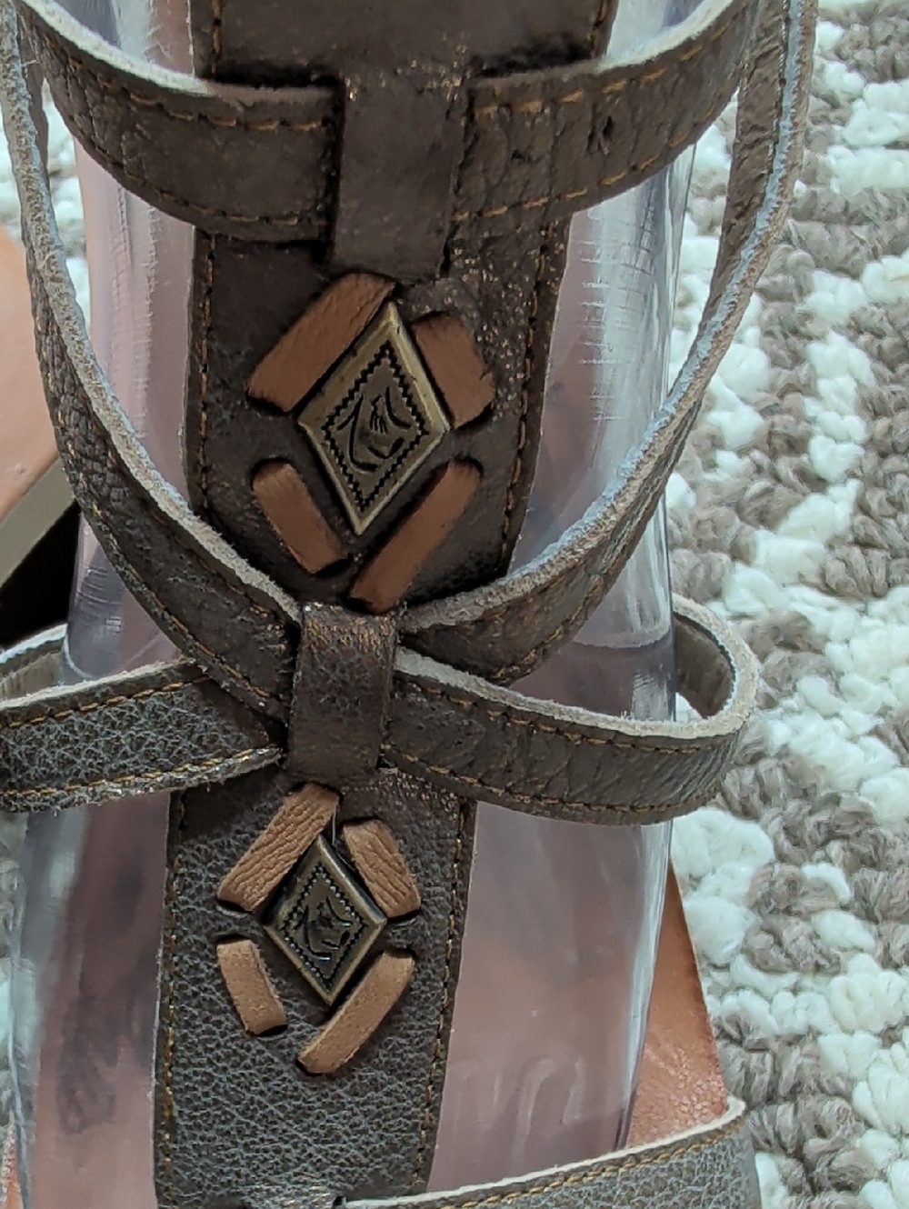 OTBT Women's Lubbock Leather Wedge Sandal - Picture 2 of 9
